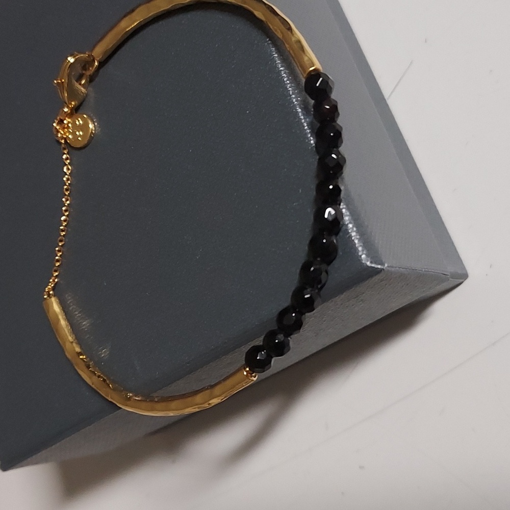 Gold and Black Beaded Bracelet Hsn Or Qvc